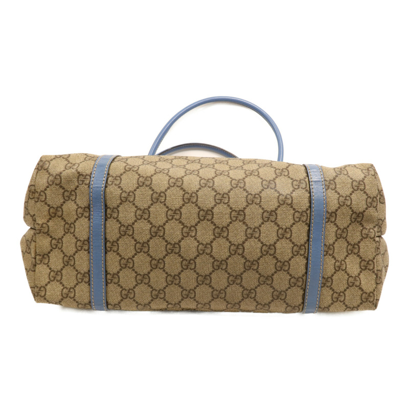 GUCCI 塗層帆布GG Supreme Medium Joy Tote金扣手挽袋-3