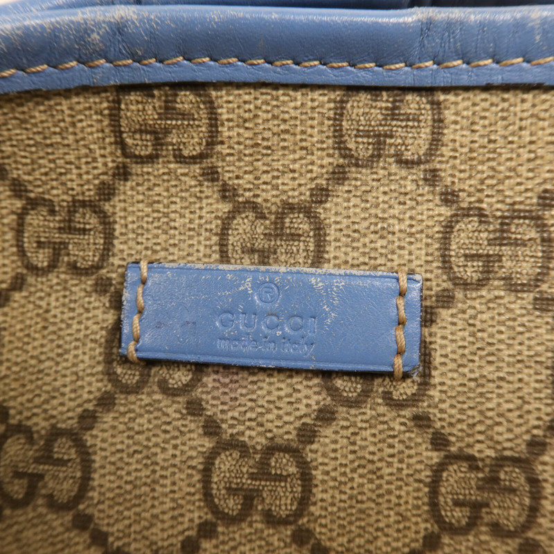 GUCCI 塗層帆布GG Supreme Medium Joy Tote金扣手挽袋-6
