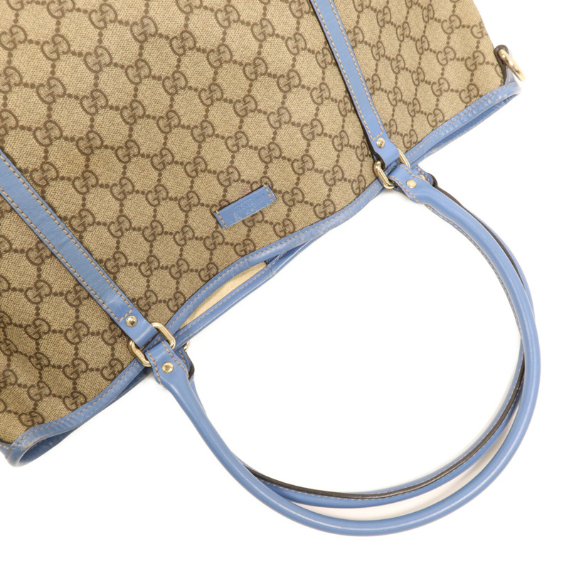 GUCCI 塗層帆布GG Supreme Medium Joy Tote金扣手挽袋-8