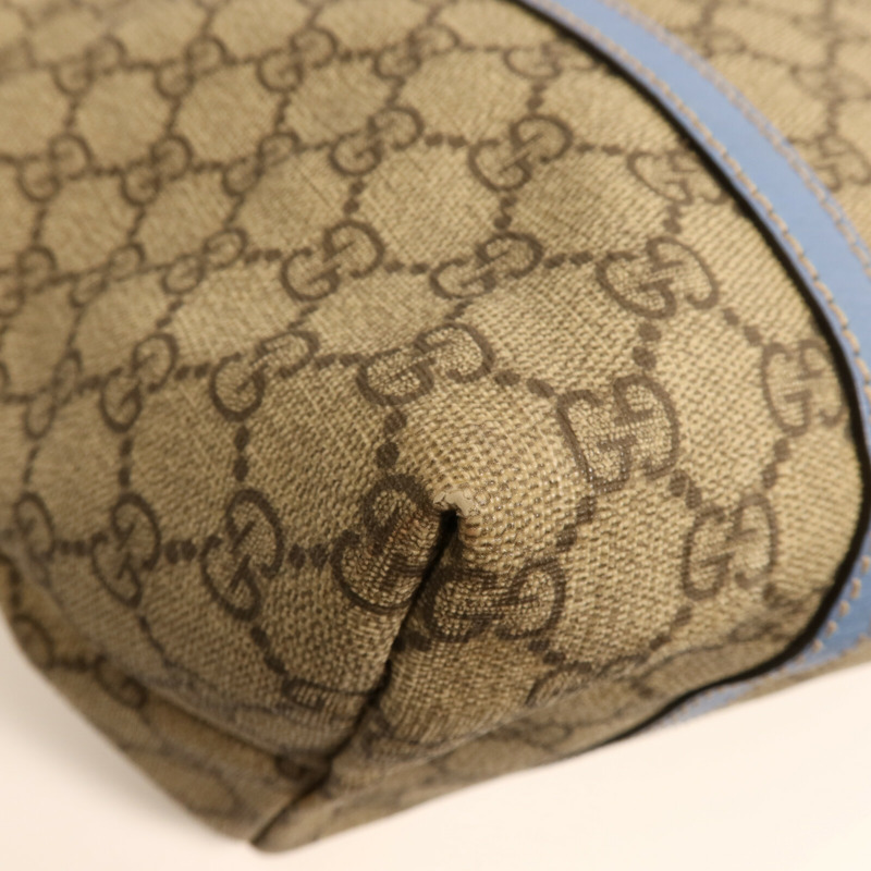 GUCCI 塗層帆布GG Supreme Medium Joy Tote金扣手挽袋-10