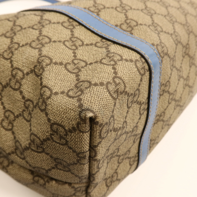 GUCCI 塗層帆布GG Supreme Medium Joy Tote金扣手挽袋-12