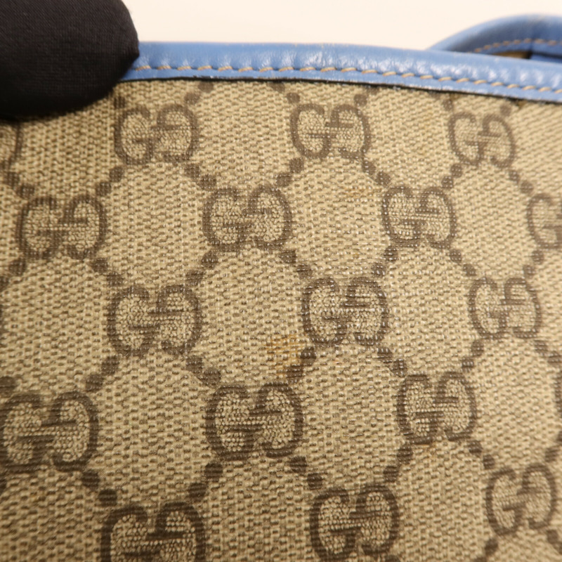 GUCCI 塗層帆布GG Supreme Medium Joy Tote金扣手挽袋-13