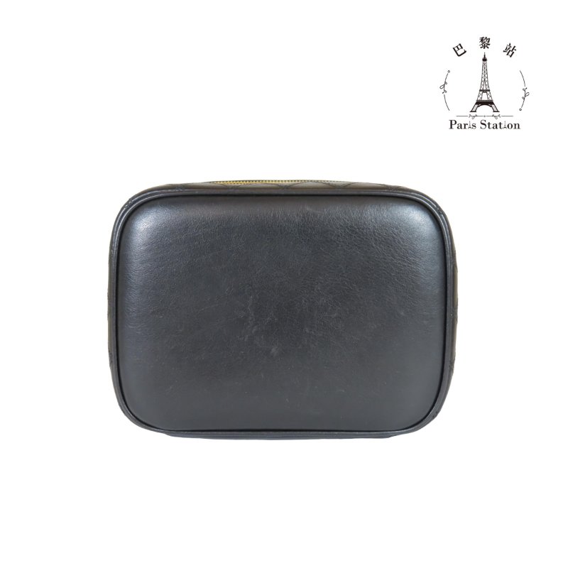 【巴黎站二手名牌專賣店】＊現貨＊CHANEL香奈兒真品＊Vintage Vanity黑色牛皮手提化妝箱-2
