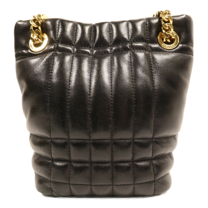 BURBERRY 牛皮皮革Lola Mini Bucket金扣鏈帶肩背袋-1