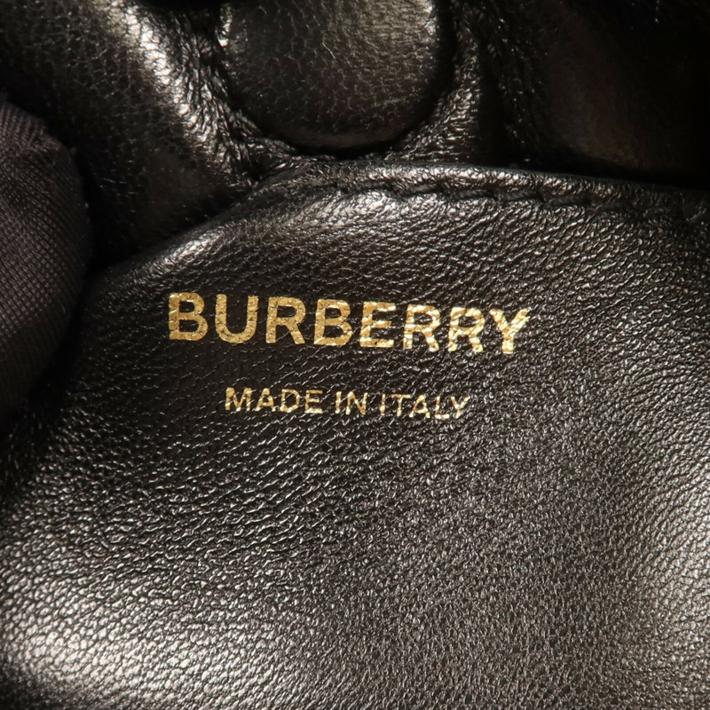 BURBERRY 牛皮皮革Lola Mini Bucket金扣鏈帶肩背袋-5