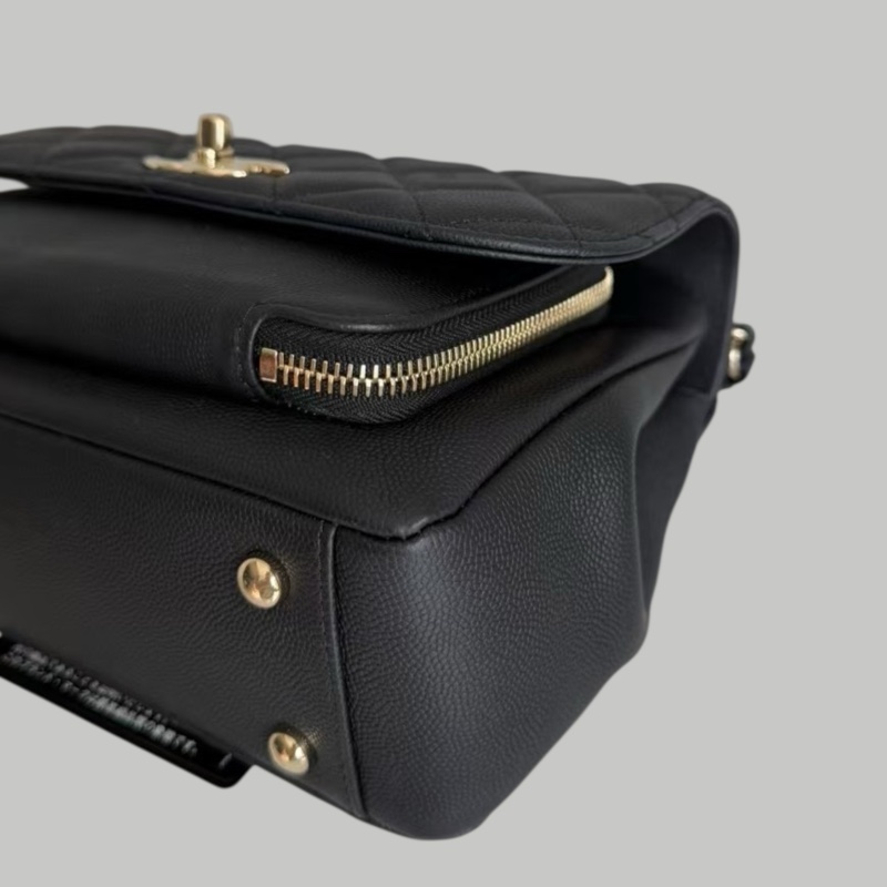Chanel Caviar Business Affinty 郵差包23cm-7