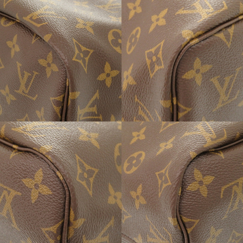未使用 Louis Vuitton Neverfull MM Monogram 玫瑰米色托特包 M46975 LV 0072 LOUIS VUITTON-4