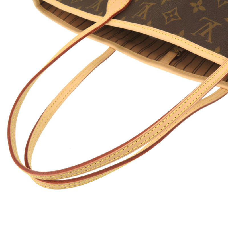 未使用 Louis Vuitton Neverfull MM Monogram 玫瑰米色托特包 M46975 LV 0072 LOUIS VUITTON-6