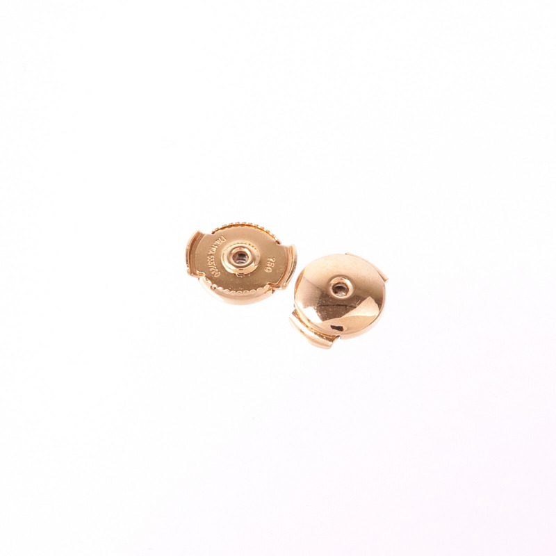 HERMES 18K玫瑰金Finesse Diamond Earrings鑽石耳環-4