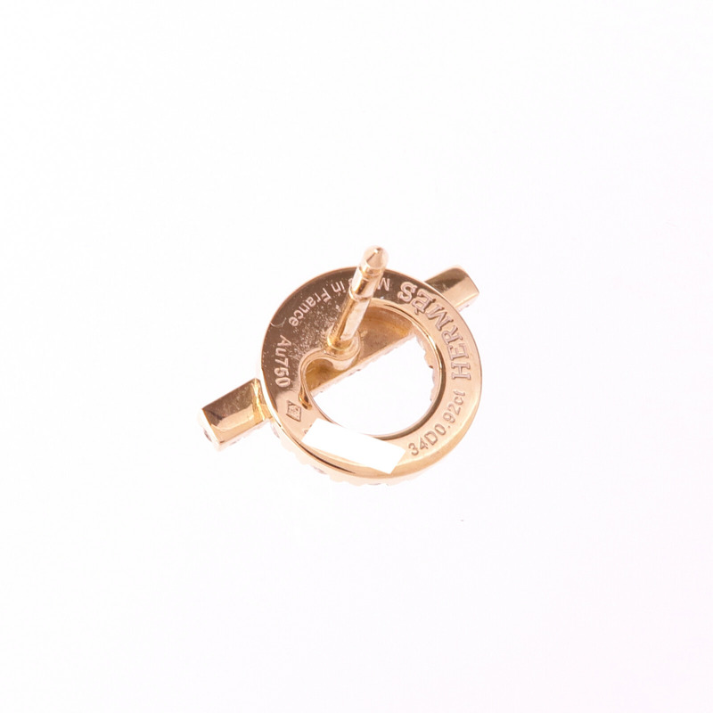 HERMES 18K玫瑰金Finesse Diamond Earrings鑽石耳環-5