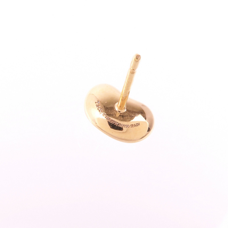 TIFFANY＆CO 18K玫瑰金Elsa Peretti Bean Design Earrings耳環-5
