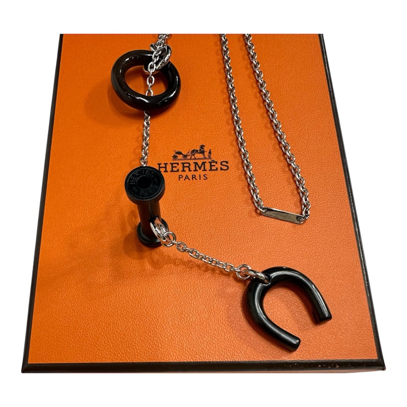全新Hermès Mobile Equestre necklace 牛角頸錬-0