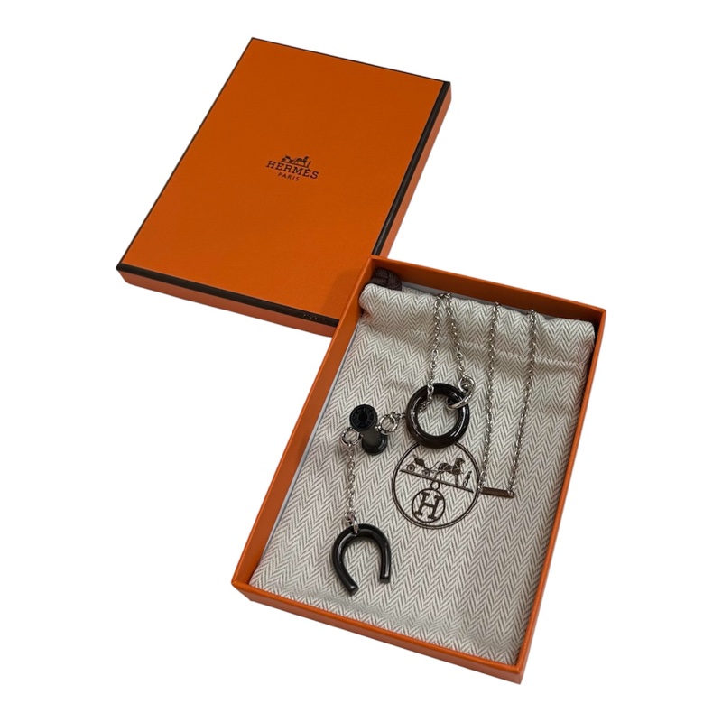 全新Hermès Mobile Equestre necklace 牛角頸錬-3
