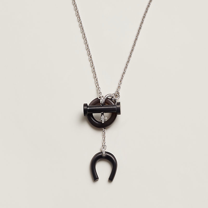 全新Hermès Mobile Equestre necklace 牛角頸錬-7