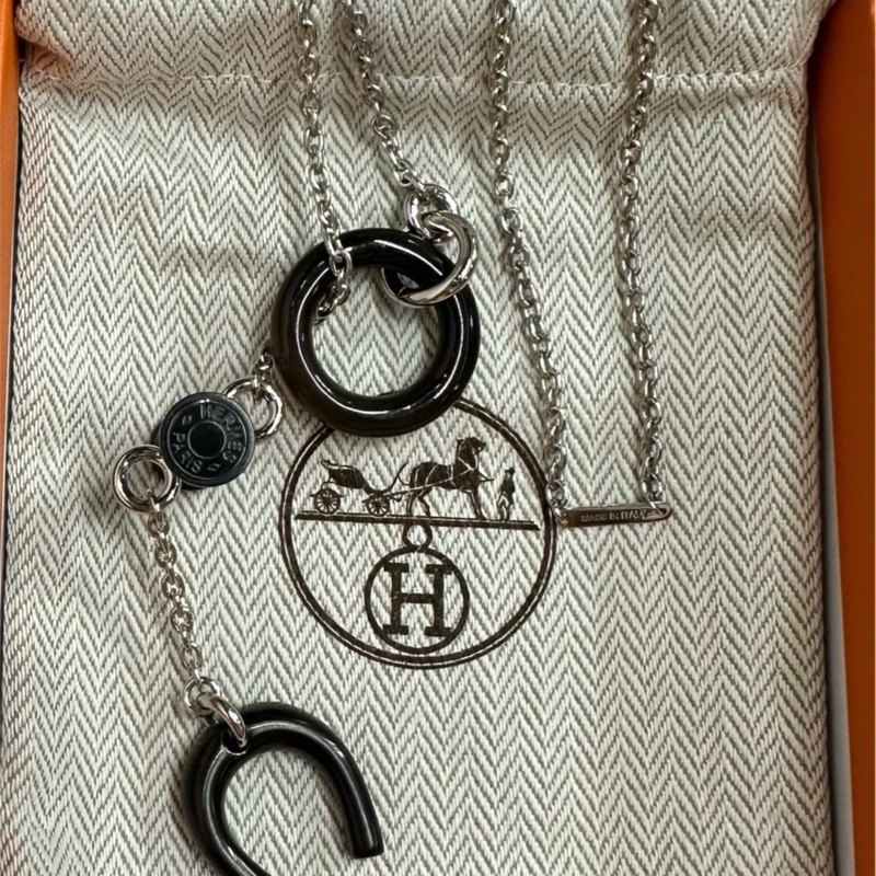 全新Hermès Mobile Equestre necklace 牛角頸錬-9