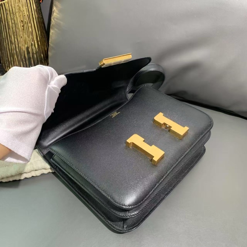 Hermes 愛馬仕 constance23 康康黑金 mad 皮 d刻-6