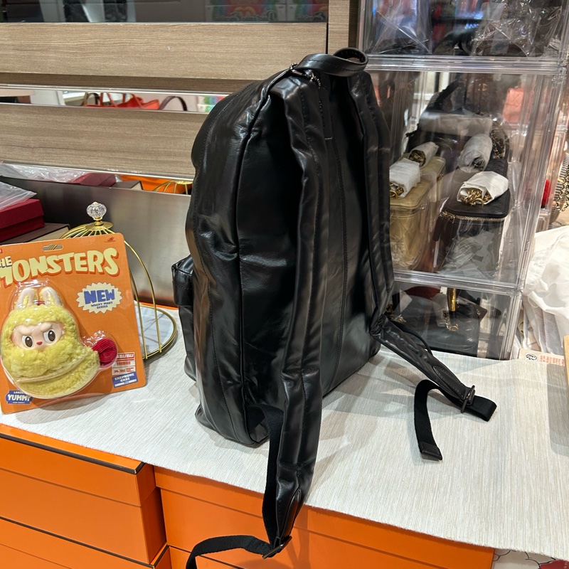 Coach backpack黑色牛皮,-4