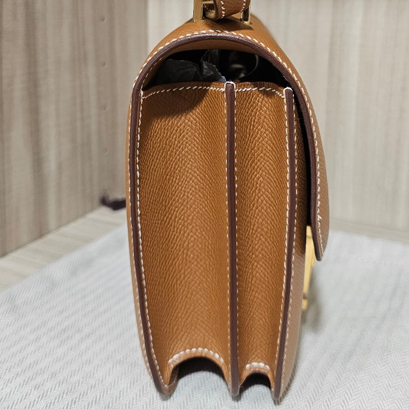 HERMES愛馬仕 康康 mini Constance19 金棕金 StampZ-3
