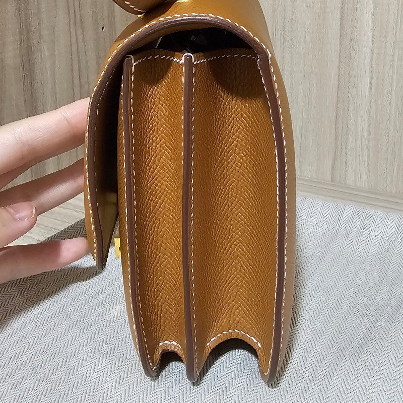 HERMES愛馬仕 康康 mini Constance19 金棕金 StampZ-4