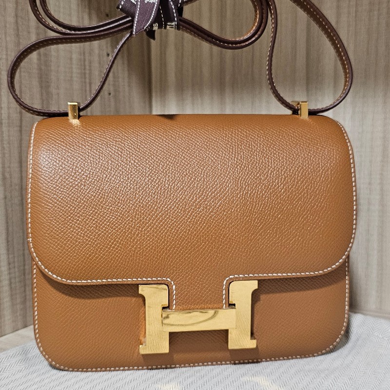 HERMES愛馬仕 康康 mini Constance19 金棕金 StampZ-5