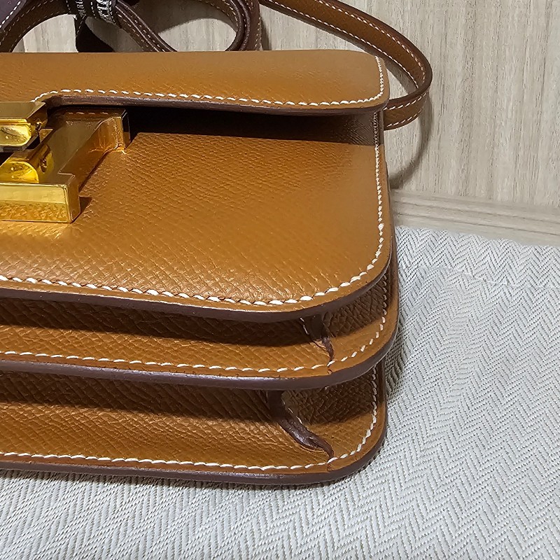 HERMES愛馬仕 康康 mini Constance19 金棕金 StampZ-8