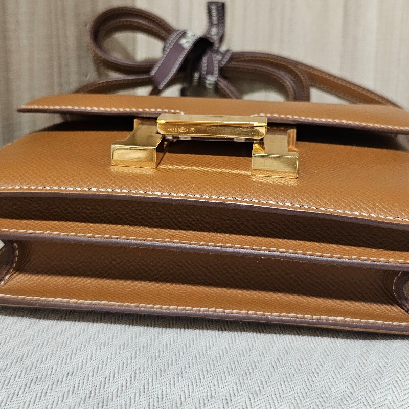 HERMES愛馬仕 康康 mini Constance19 金棕金 StampZ-10