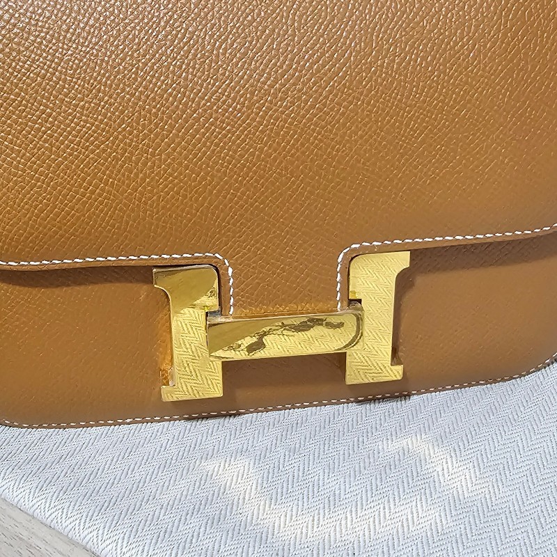 HERMES愛馬仕 康康 mini Constance19 金棕金 StampZ-24