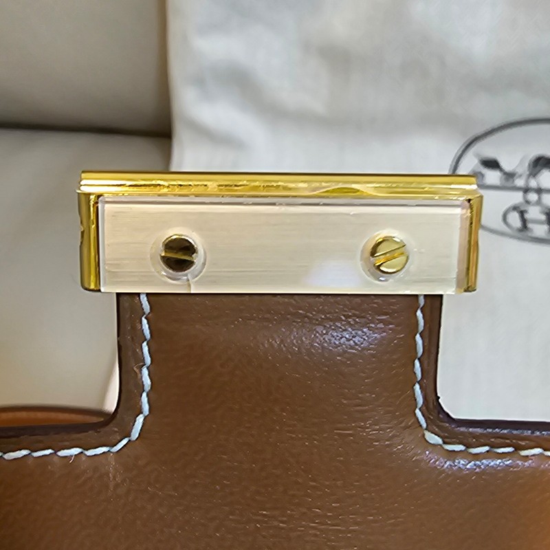 HERMES愛馬仕 康康 mini Constance19 金棕金 StampZ-31