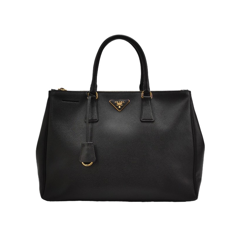 Prada Galleria殺手包大號牛皮純色三角徽標手提包-0