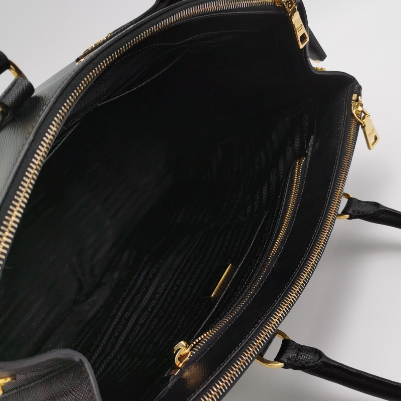 Prada Galleria殺手包大號牛皮純色三角徽標手提包-6