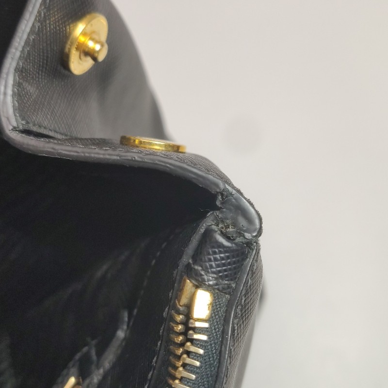 Prada Galleria殺手包大號牛皮純色三角徽標手提包-16