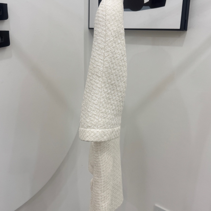 ❤️CHANEL 白色精緻經典短袖外套-7