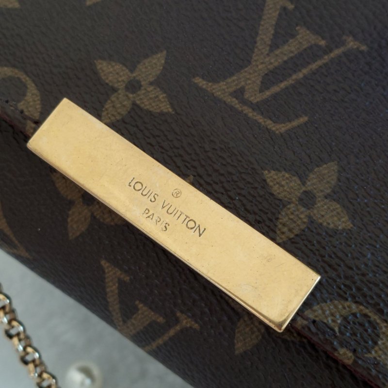 LV 經典老花M40717 🎀現品實拍 🎀 Favorite PM (小) 經典花紋鍊條肩背包 斜背包~二手-18
