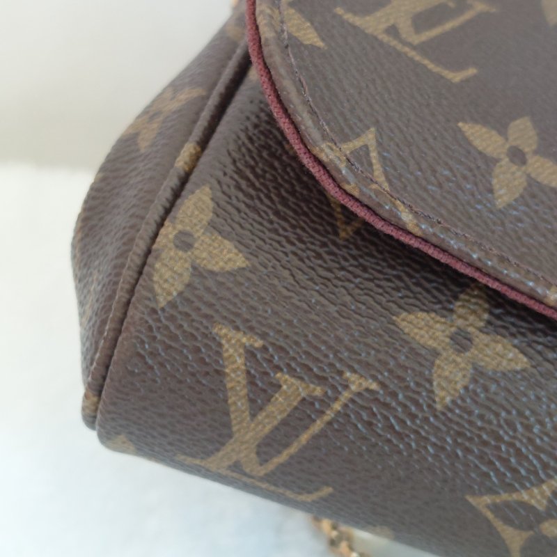 LV 經典老花M40717 🎀現品實拍 🎀 Favorite PM (小) 經典花紋鍊條肩背包 斜背包~二手-79