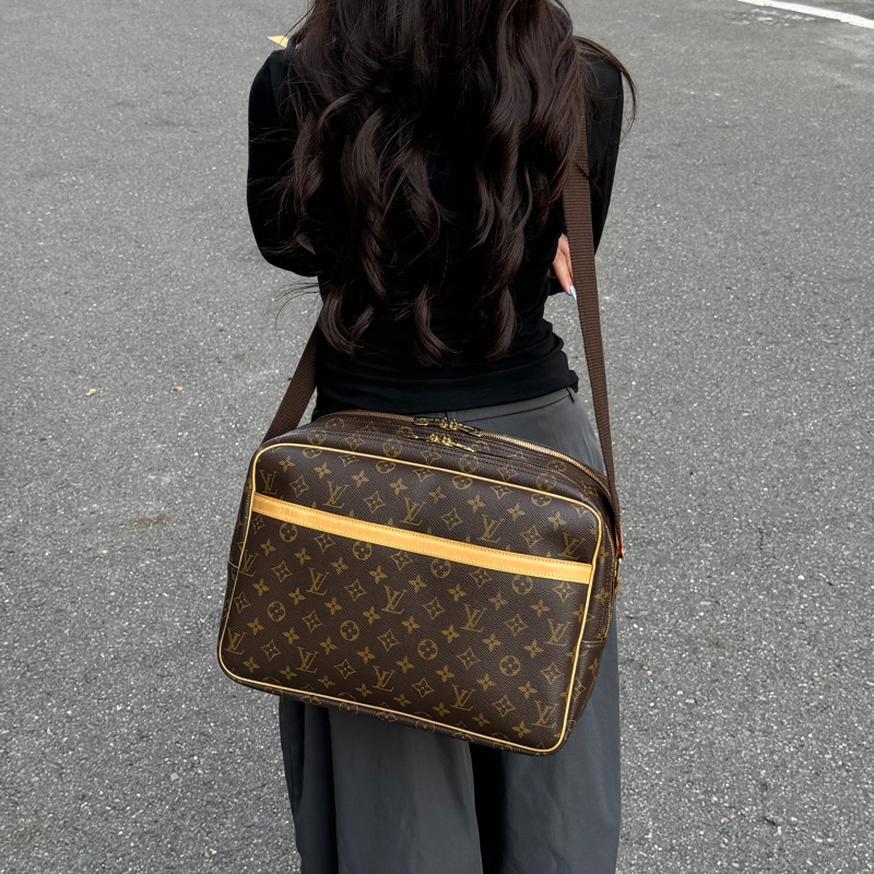 (超新~ 極度稀有⏰) LV 經典老花 大記者包 GM 專櫃12萬!-7