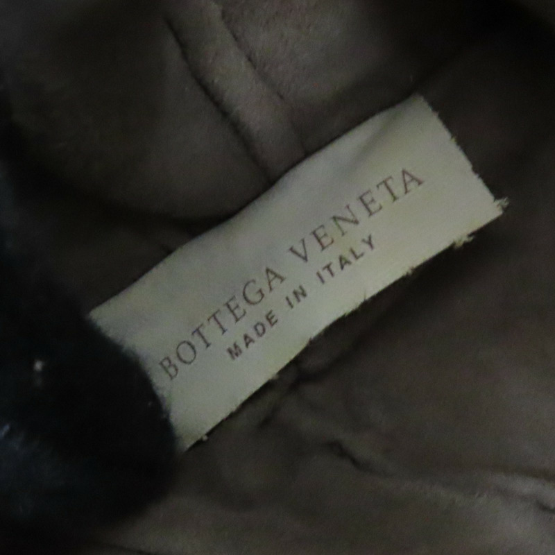 棕色 黃色 蜥蜴皮 拉鍊 收納袋 【BOTTEGA VENETA 寶緹嘉】 132534-6