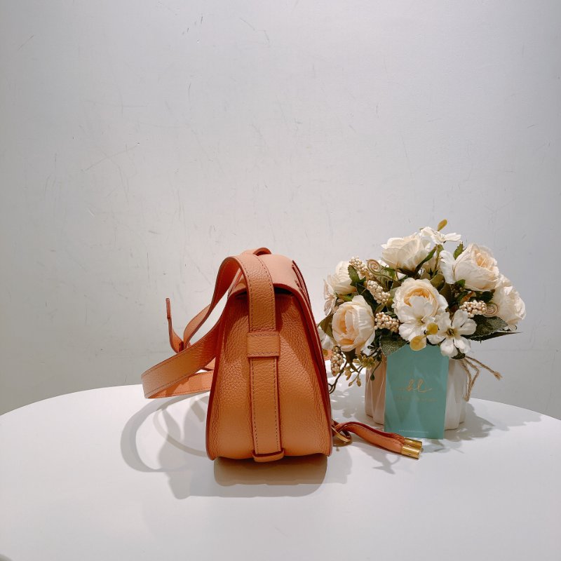 TW4485 Chloé 寇兒 珊瑚粉 小號 馬鞍包Small Marcie bag Leather Coral-2