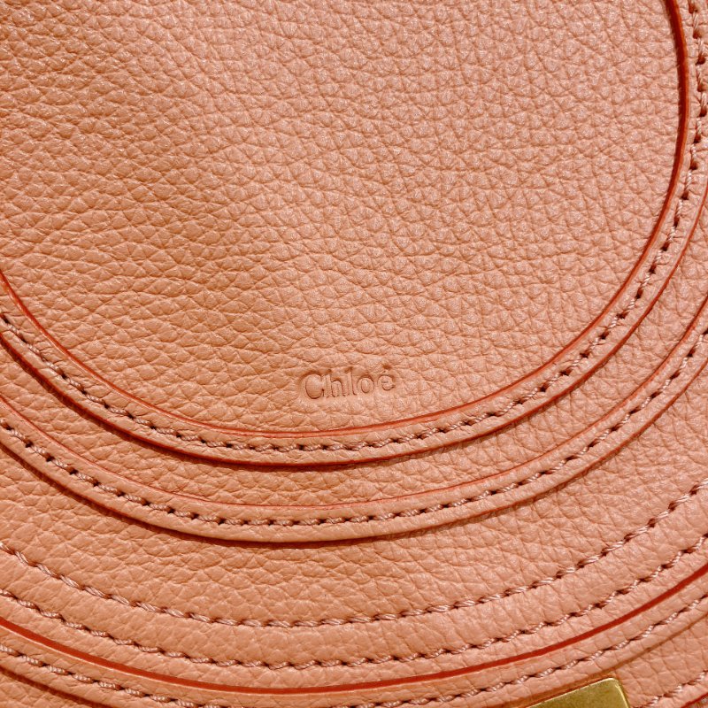 TW4485 Chloé 寇兒 珊瑚粉 小號 馬鞍包Small Marcie bag Leather Coral-13