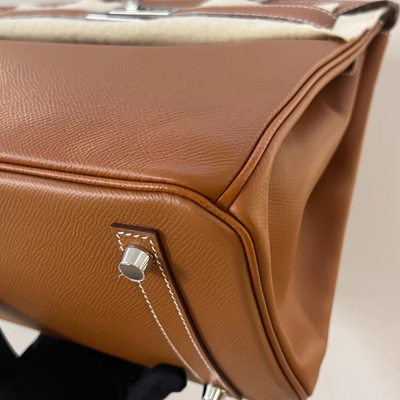 Birkin30 金棕銀扣 Epsom皮 D刻 全套無票-5