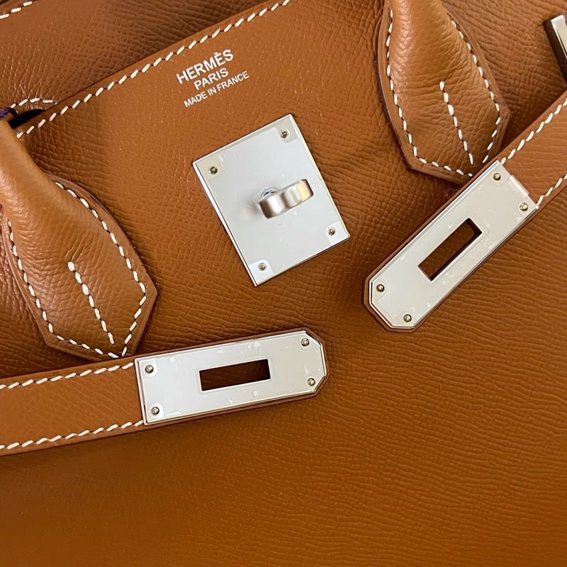Birkin30 金棕銀扣 Epsom皮 D刻 全套無票-7