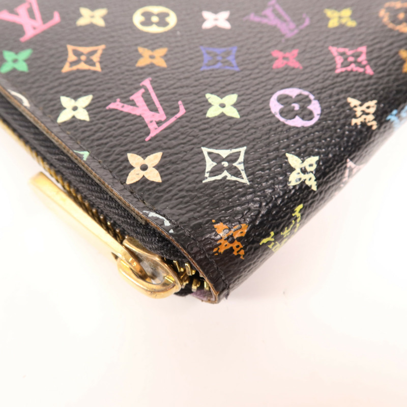 LOUIS VUITTON Monogram Multicolore Zipper Long Wallet金扣長錢包-8