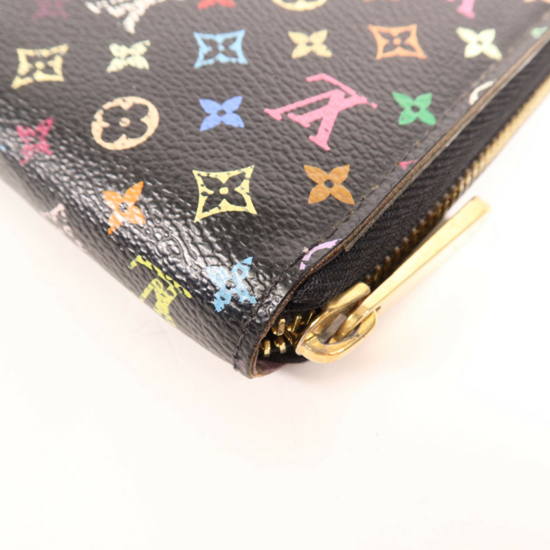 LOUIS VUITTON Monogram Multicolore Zipper Long Wallet金扣長錢包-9