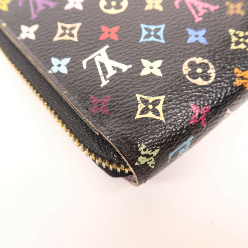 LOUIS VUITTON Monogram Multicolore Zipper Long Wallet金扣長錢包-10