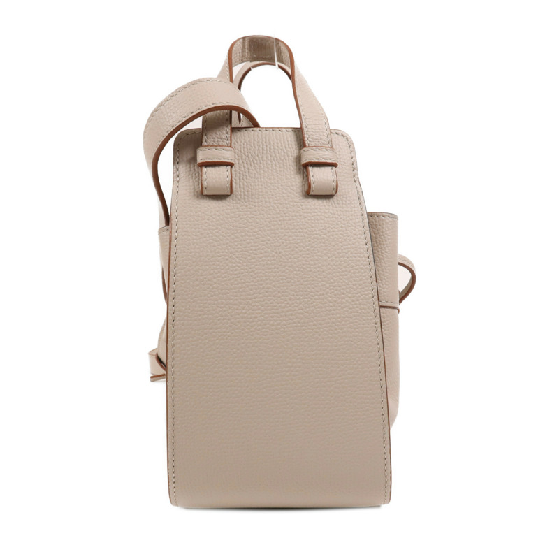 LOEWE 牛皮皮革Mini Hammock金扣手挽肩背兩用袋-1