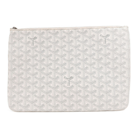 GOYARD 塗層帆布Clutch銀扣手拿包