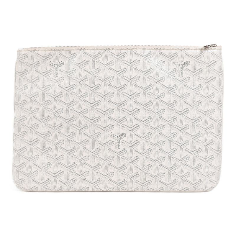 GOYARD 塗層帆布Clutch銀扣手拿包-1