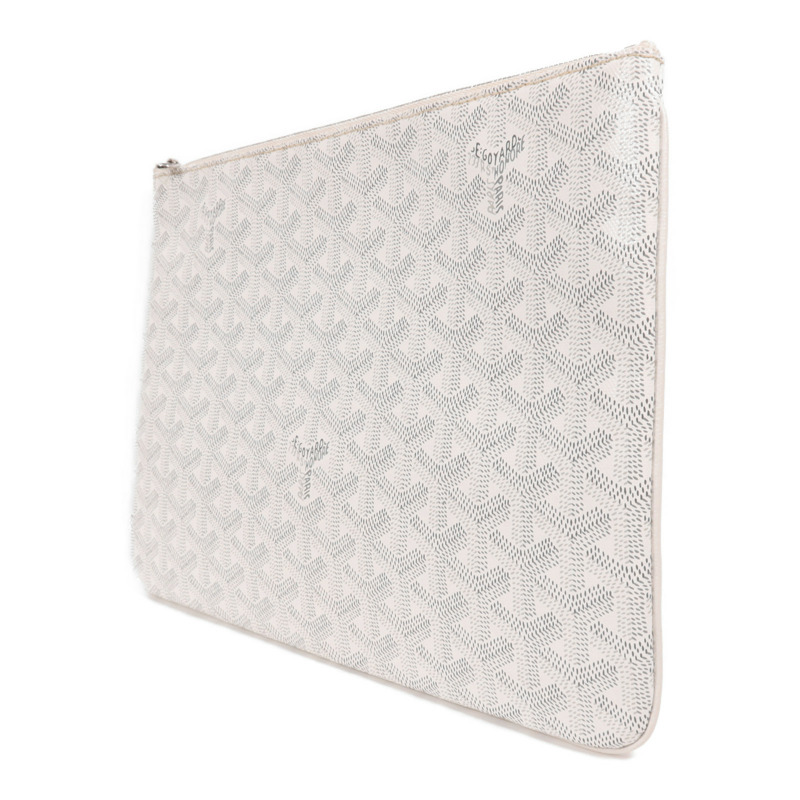 GOYARD 塗層帆布Clutch銀扣手拿包-2
