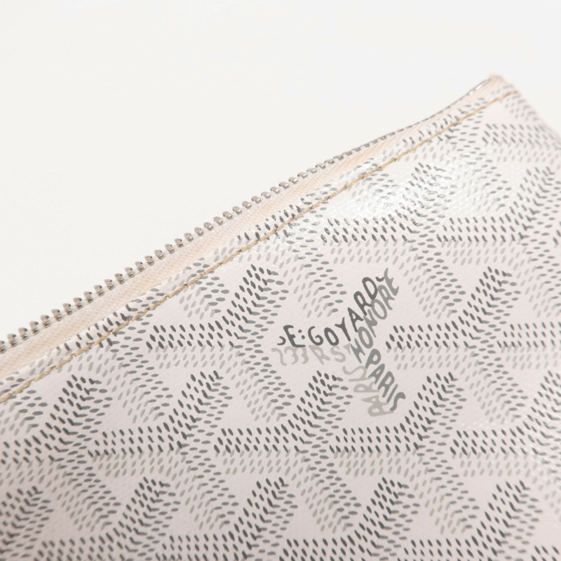 GOYARD 塗層帆布Clutch銀扣手拿包-11