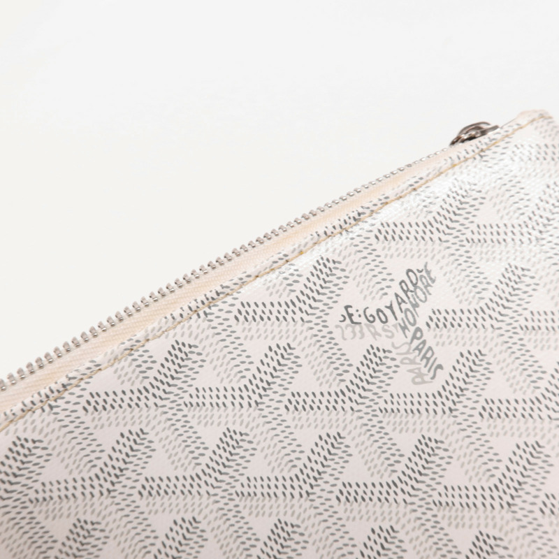 GOYARD 塗層帆布Clutch銀扣手拿包-13
