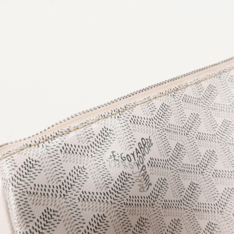 GOYARD 塗層帆布Clutch銀扣手拿包-14